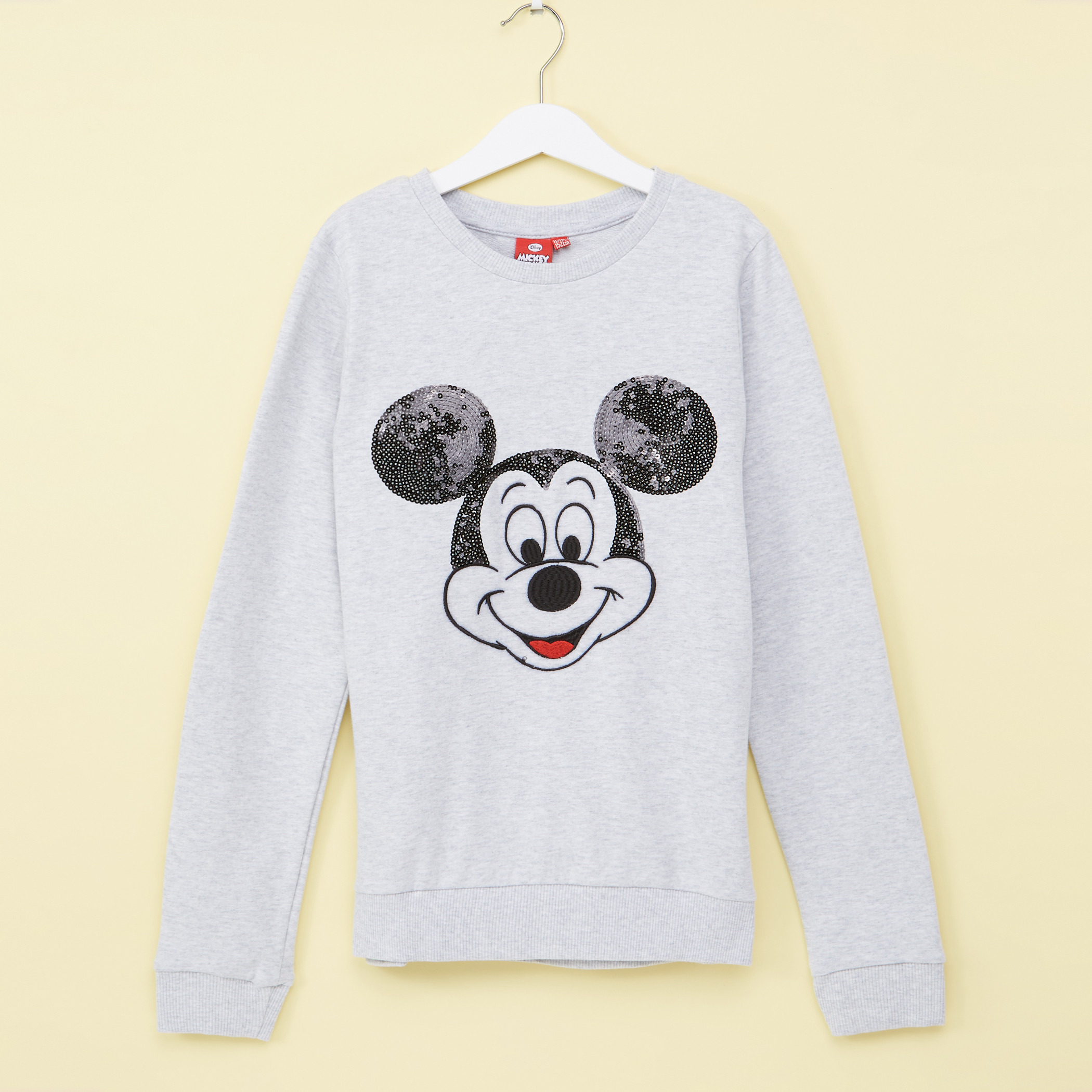 Buy Mickey Mouse Sequin Detail Sweatshirt Online Mothercare Bahrain