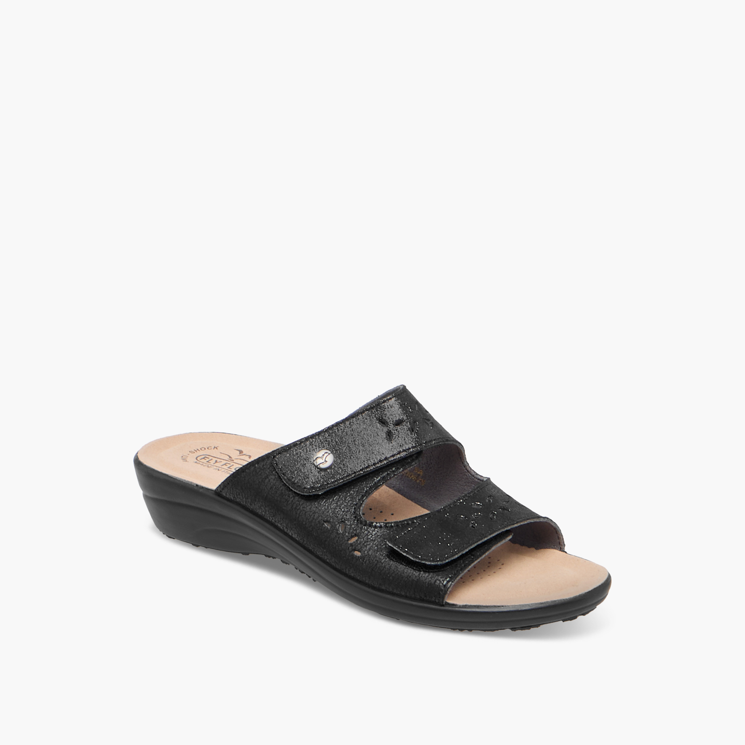 صندل مريح سهل الارتداء بتصاميم مفرغة وكعب ويدج من فلايفلوت-women-shoes-sandals-heeled-image-2