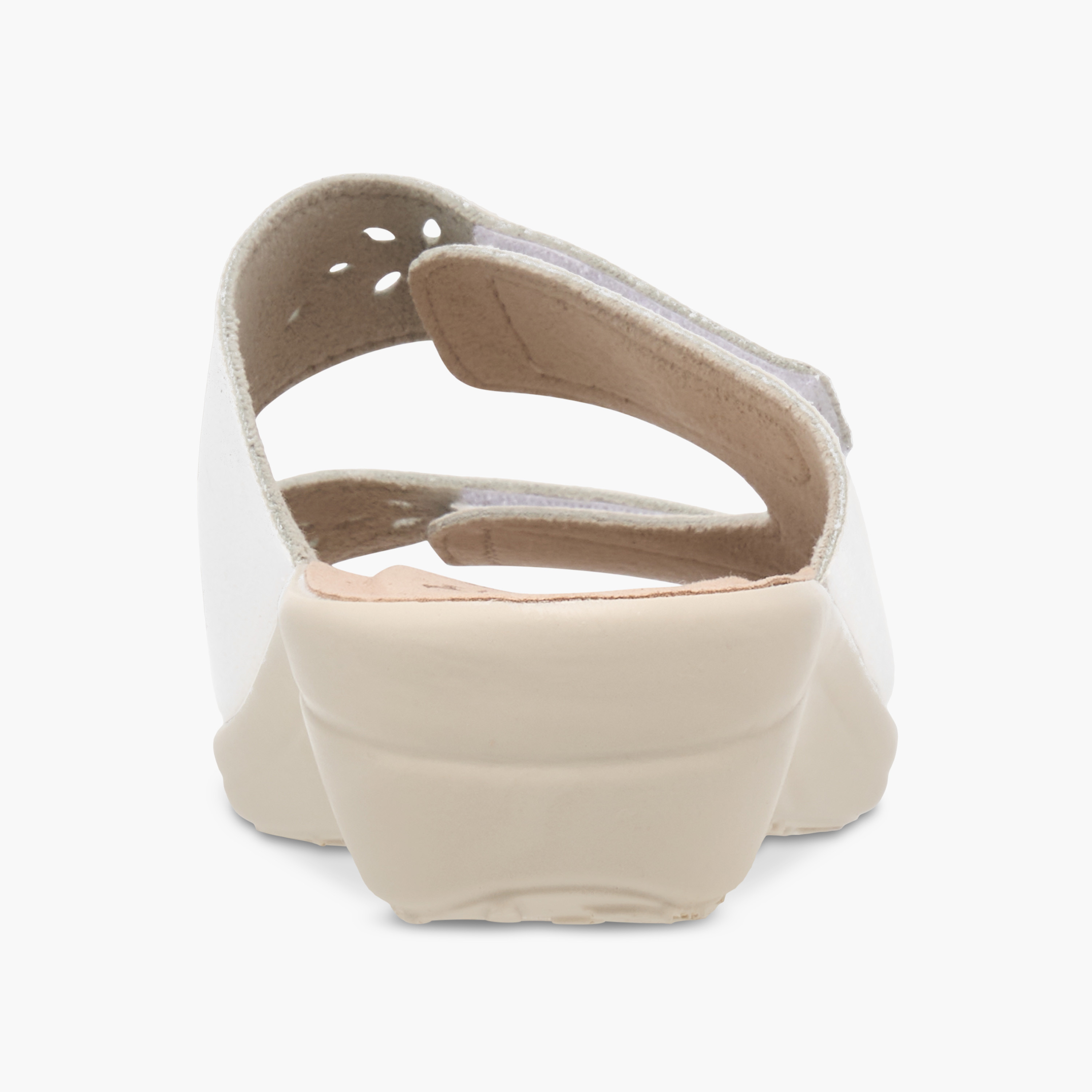 FlyFlot Cutout Detail Slip-On Comfort Sandals with Wedge Heels-women-shoes-sandals-heeled-image-5