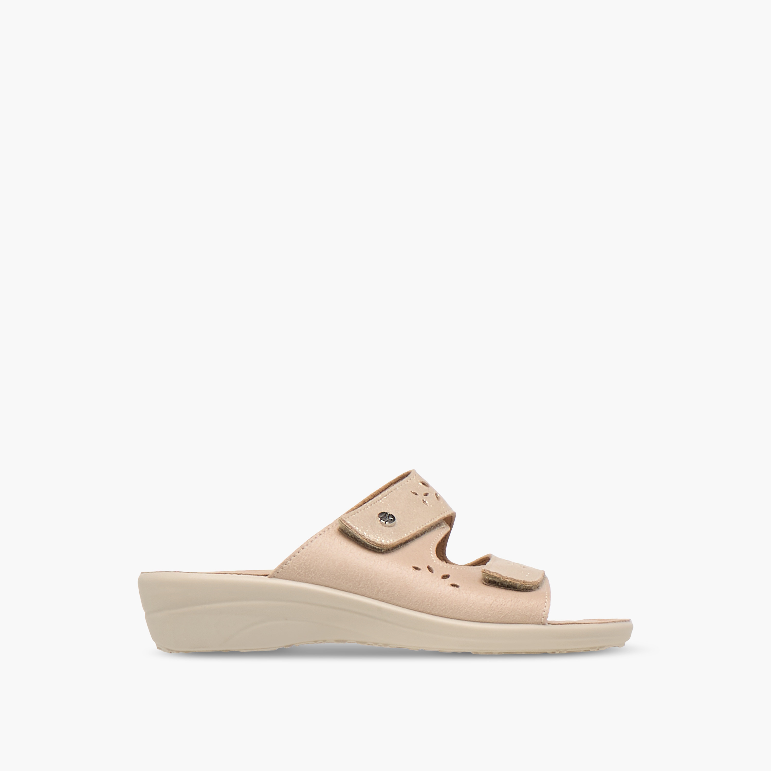 FlyFlot Cutout Detail Slip-On Comfort Sandals with Wedge Heels-women-shoes-sandals-heeled-image-3