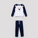 Juniors Bear Face Velour Pyjama Set-Clothes Sets-thumbnail-0