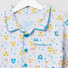 Juniors Bear Printed Long Sleeves Shirt and Pyjama Set-Nightwear-thumbnail-2