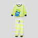 Juniors Plush Applique Detail T-shirt with Striped Jog Pants-Nightwear-thumbnail-0