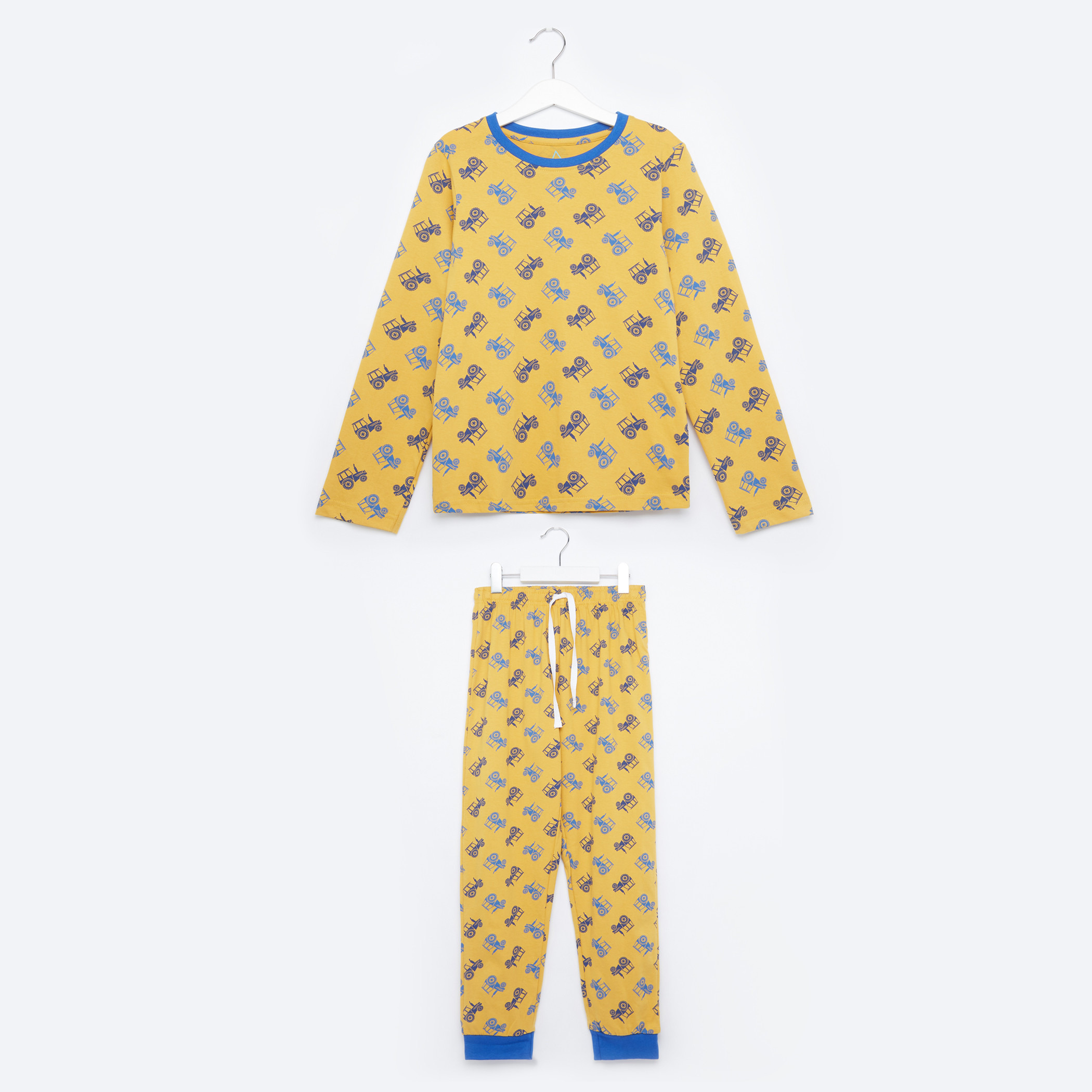 Juniors Long Sleeves T-Shirt with Jog Pants-boys-clothing-setsandcoords-image-1
