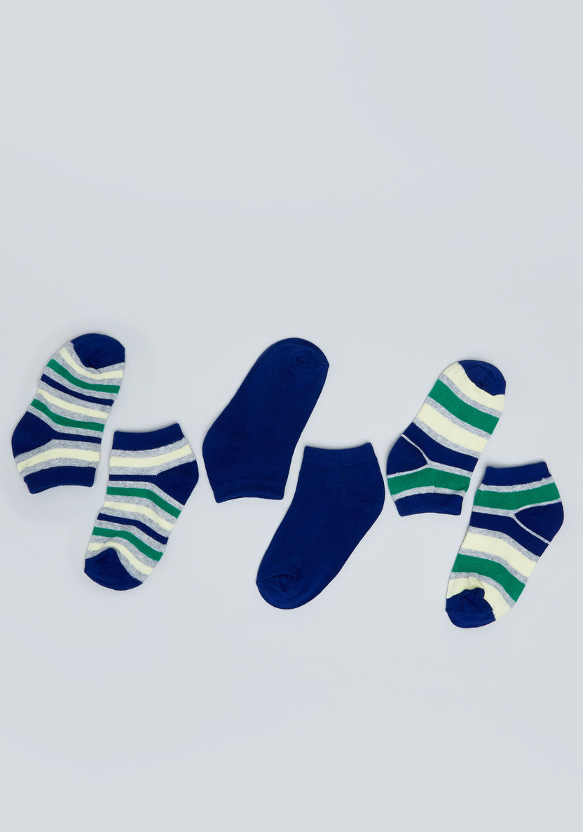 Juniors Trainer Liner Ankle Length Socks - Set of 3-Socks-image-1