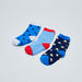 Juniors Star Printed Gift Socks - Set of 3-Socks-thumbnail-1