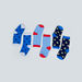 Juniors Star Printed Gift Socks - Set of 3-Socks-thumbnail-2