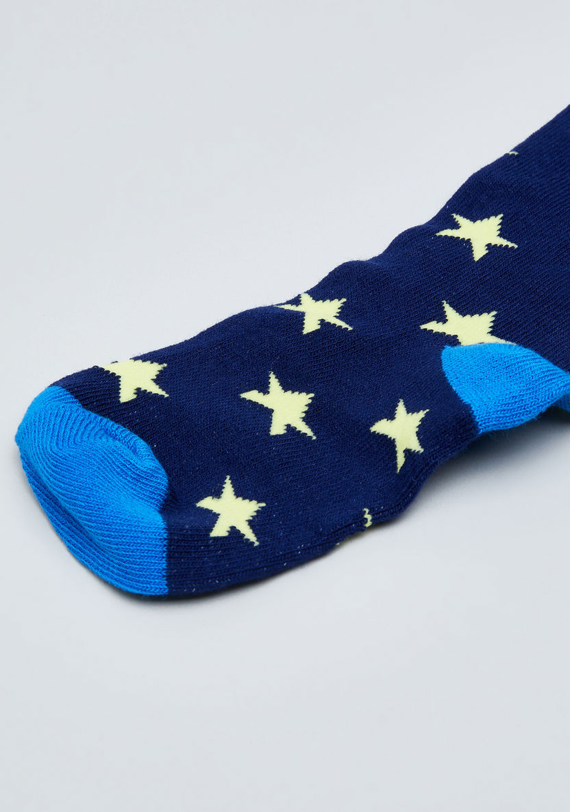 Juniors Star Printed Gift Socks - Set of 3-Socks-image-3