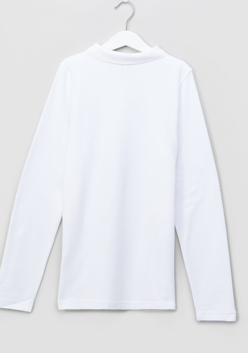 Juniors Polo Neck T-shirt Pique-T Shirts-image-2