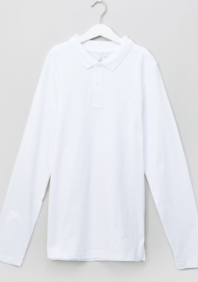 Juniors Single Jersey Polo Neck T-shirt-T Shirts-image-0