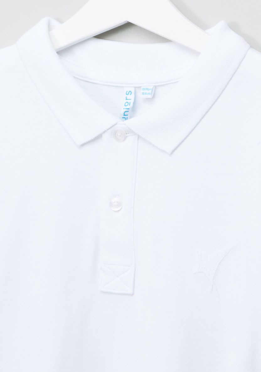 Juniors Single Jersey Polo Neck T-shirt-T Shirts-image-1