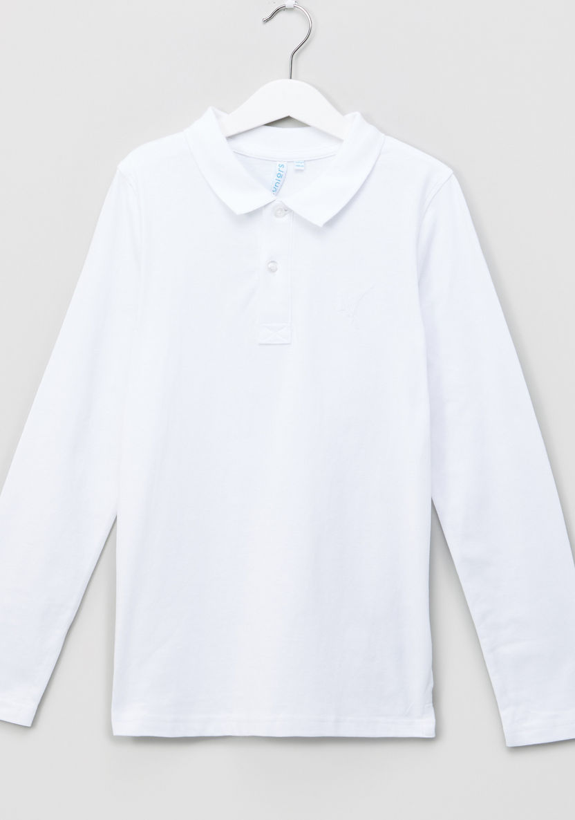Juniors Polo Neck T-shirt Single Jersey-T Shirts-image-0