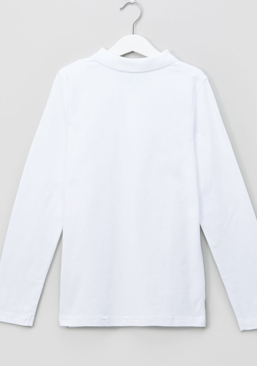 Juniors Polo Neck T-shirt Single Jersey-T Shirts-image-1