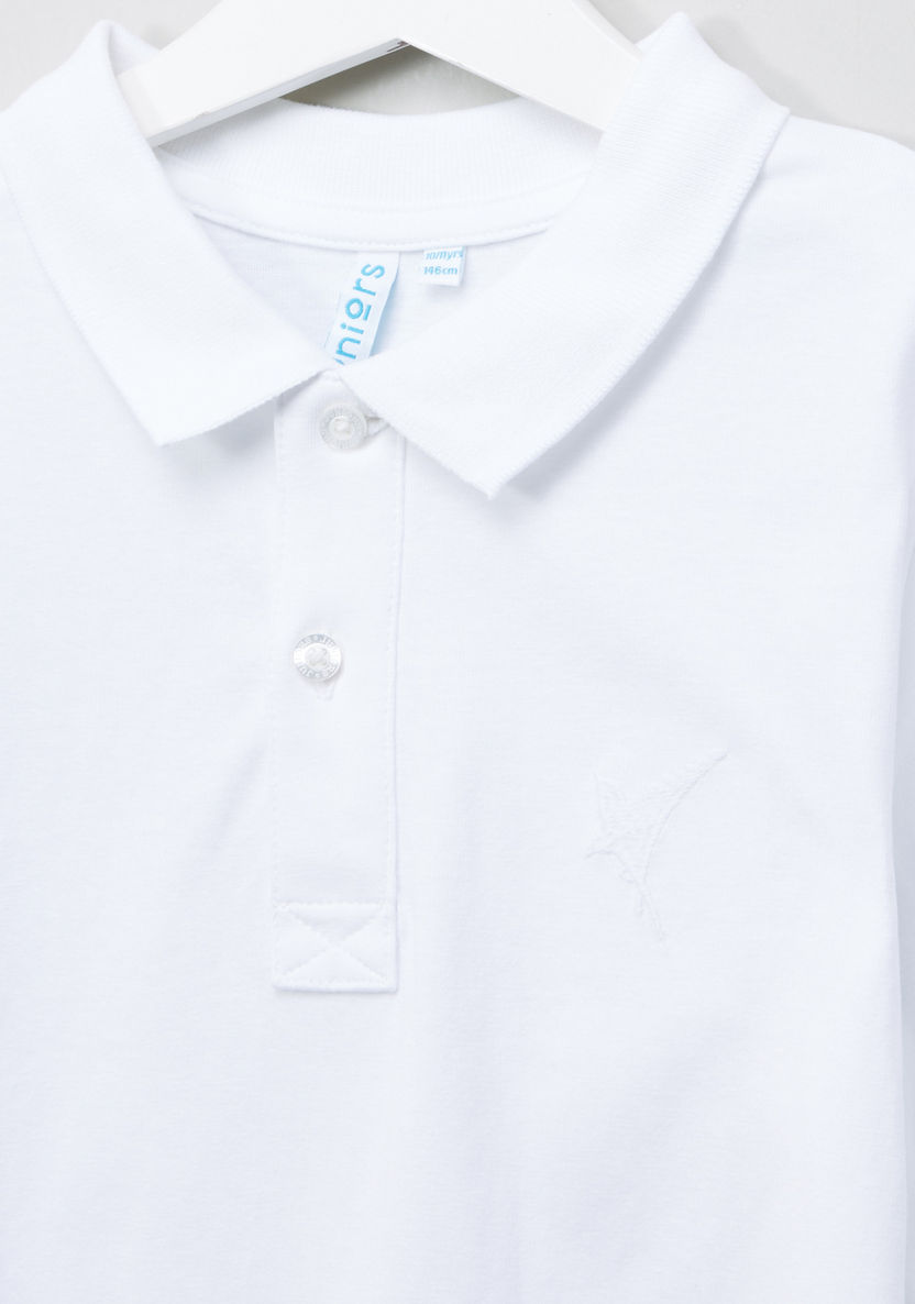 Juniors Polo Neck T-shirt Single Jersey-T Shirts-image-2