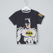 Batman Printed T-shirt with Shorts-Pyjama Sets-thumbnail-1