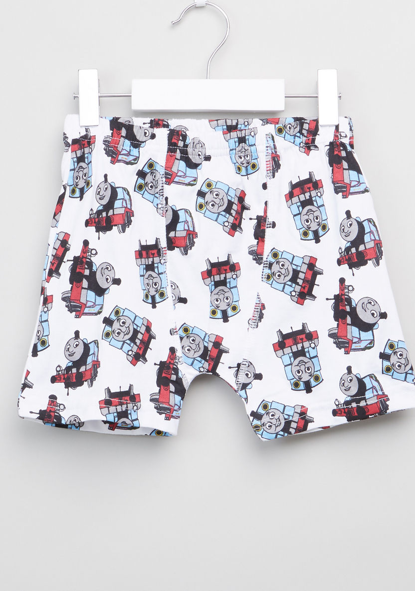 Thomas & Friends Printed Briefs with Elasticised Waistband - Set of 3-Boxers and Briefs-image-3