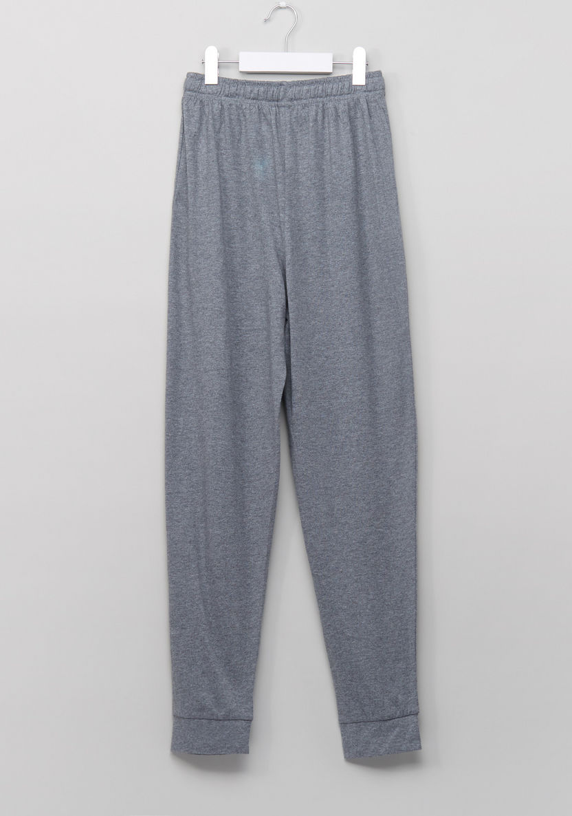 Juniors Anthra Melange Pyjama Set-Nightwear-image-6