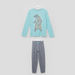 Juniors Anthra Melange Pyjama Set-Nightwear-thumbnail-0