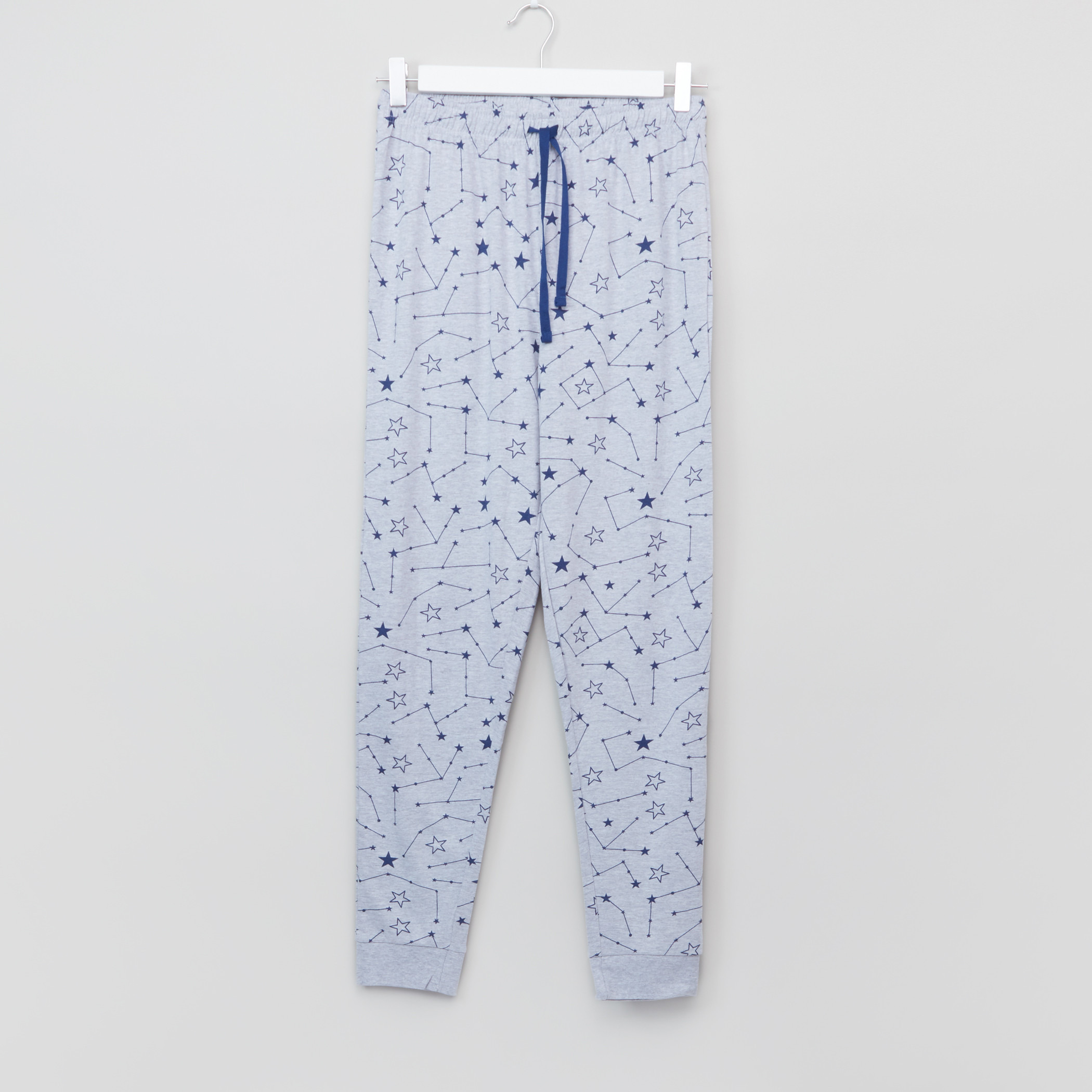 Juniors Printed Long Sleeves T-Shirt with Jog Pants-boys-clothing-nightwear-image-4