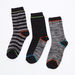 Juniors Striped Crew Length Socks - Set of 3-Socks-thumbnail-0