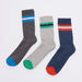 Juniors Printed Crew Length Socks - Set of 3-Socks-thumbnail-0