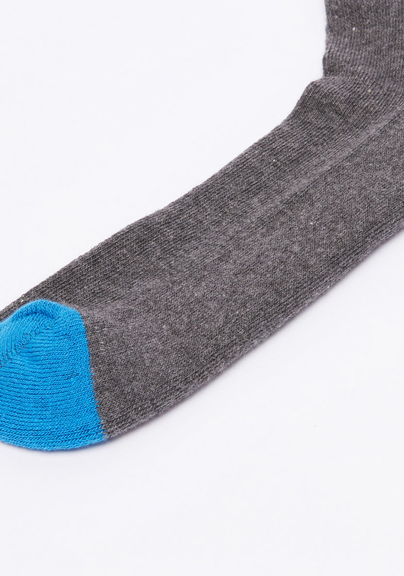 Juniors Printed Crew Length Socks - Set of 3-Socks-image-2