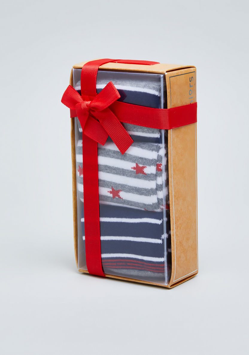 Juniors Gift Socks with Stripes - 3 Pack-Socks-image-0