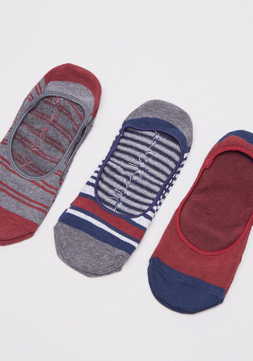 Juniors Liner Socks with Stripes - 3 Pack-Socks-image-0
