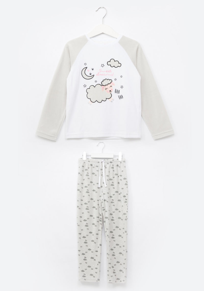 Juniors Sweetdreams Velour Pyjama Set-Clothes Sets-image-0