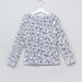 Juniors Fleece Pyjama Set with Cat Print-Pyjama Sets-thumbnail-3