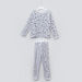 Juniors Fleece Pyjama Set with Cat Print-Pyjama Sets-thumbnail-0