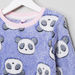 Juniors Fleece Pyjama Set with Panda Print-Clothes Sets-thumbnail-2