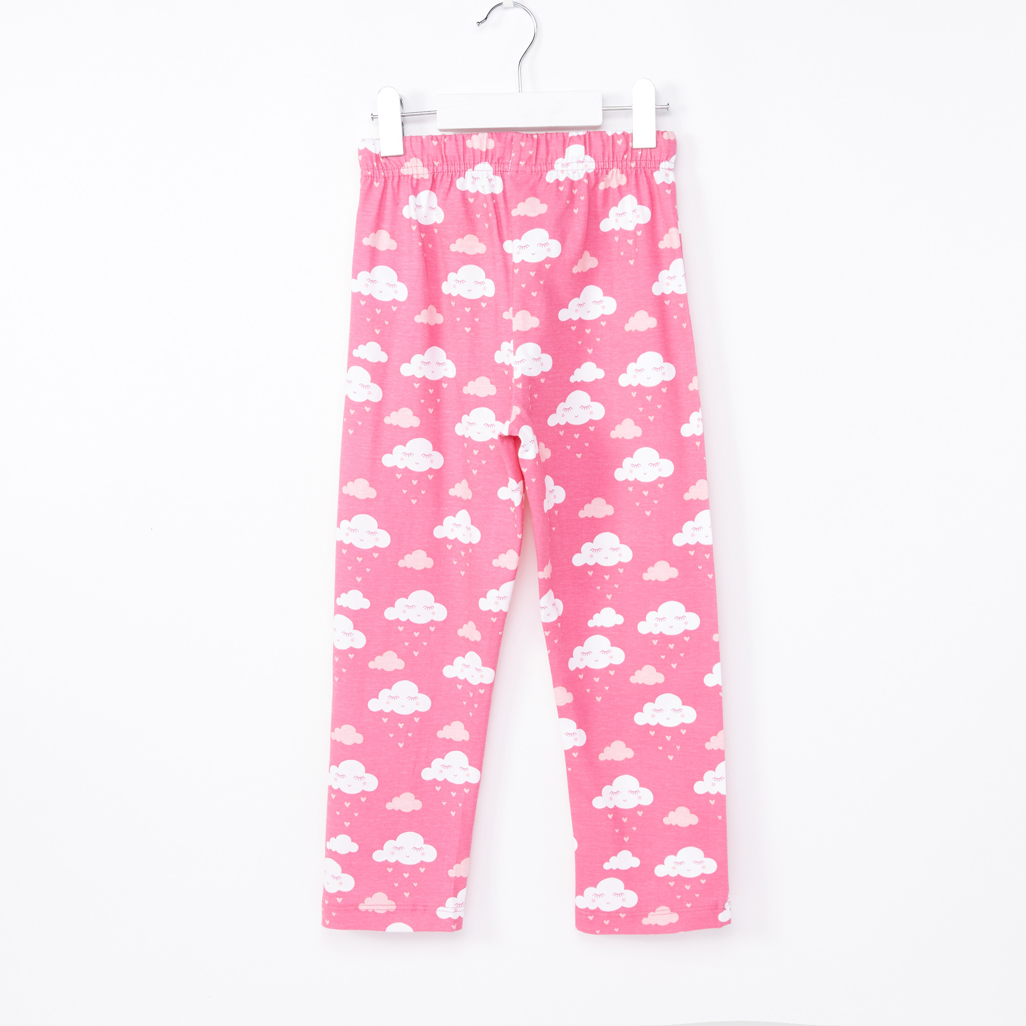 Juniors Printed Long Sleeves T-Shirt and Pyjama Set-girls-clothing-nightwear-image-7