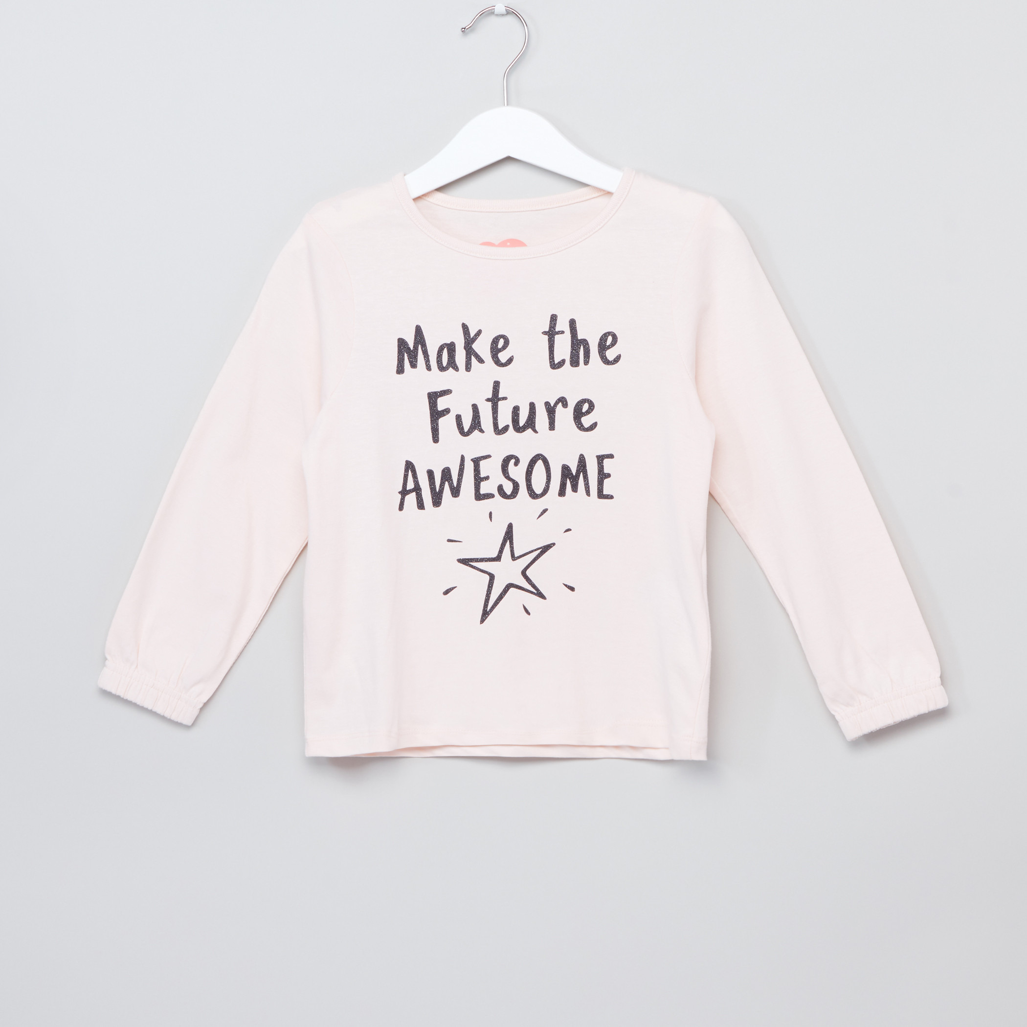 Juniors Printed Long Sleeves T-Shirt with Jog Pants - Set of 2-girls-clothing-setsandcoords-image-2