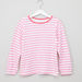 Juniors Striped Long Sleeves T-shirt and Pyjama Set-Nightwear-thumbnail-1