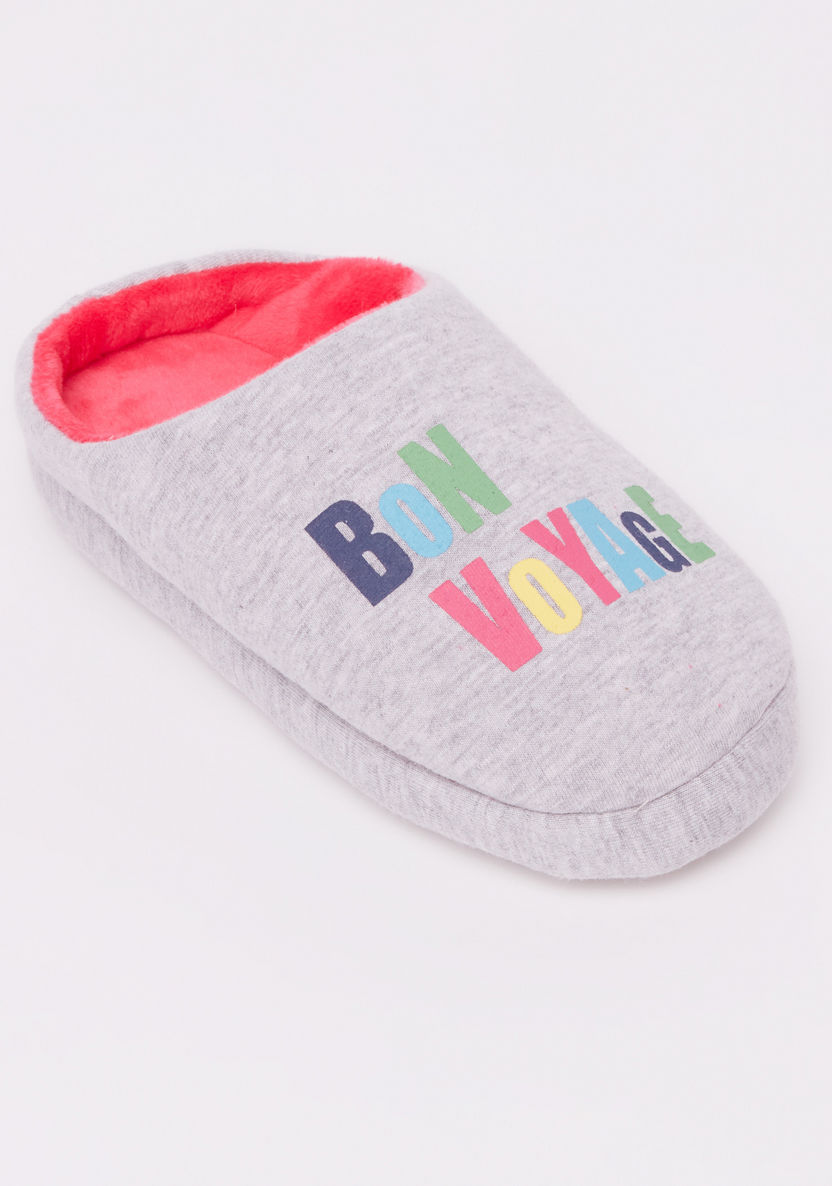 Juniors Printed Booties-Bedroom Slippers-image-1