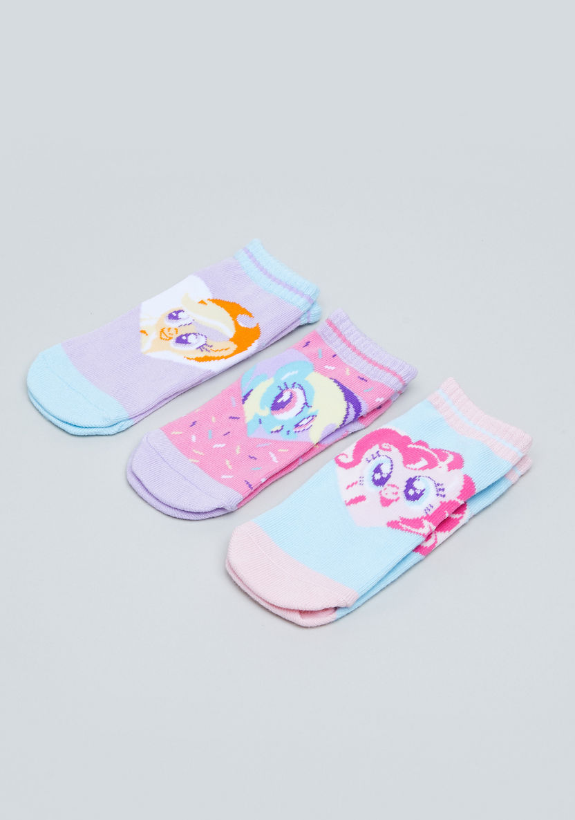My Little Pony Printed Trainer Liner Socks - Set of 3-Socks-image-0