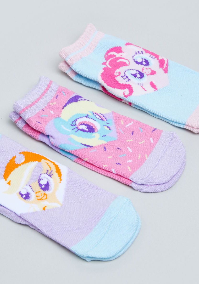 My Little Pony Printed Trainer Liner Socks - Set of 3-Socks-image-1