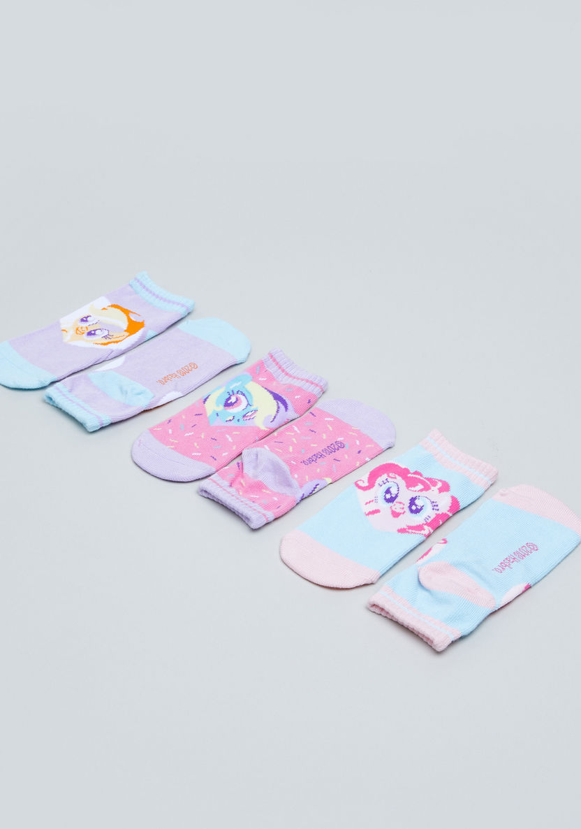 My Little Pony Printed Trainer Liner Socks - Set of 3-Socks-image-2