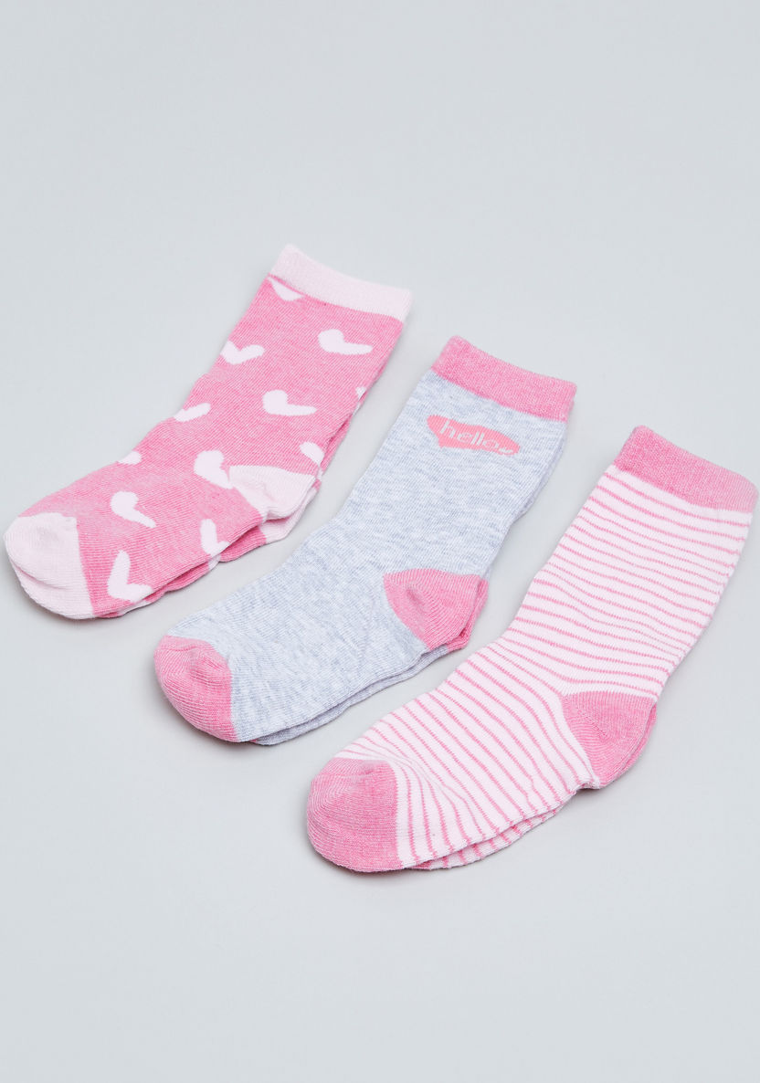 Juniors Heart Gift Socks - Set of 3-Socks-image-1