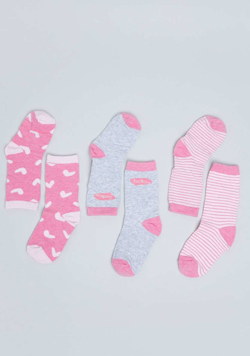 Juniors Heart Gift Socks - Set of 3-Socks-image-2