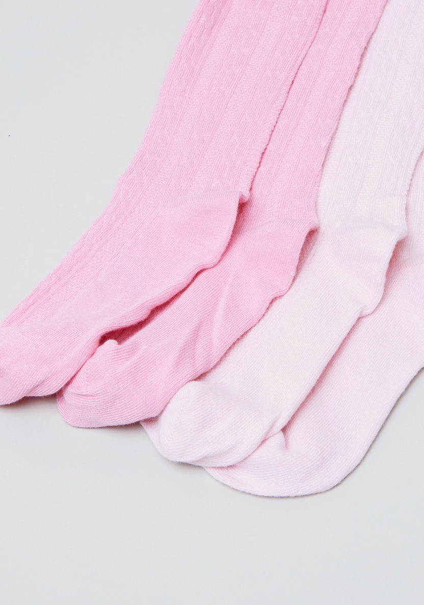 Juniors Textured Tights - Set of 2-Socks-image-2
