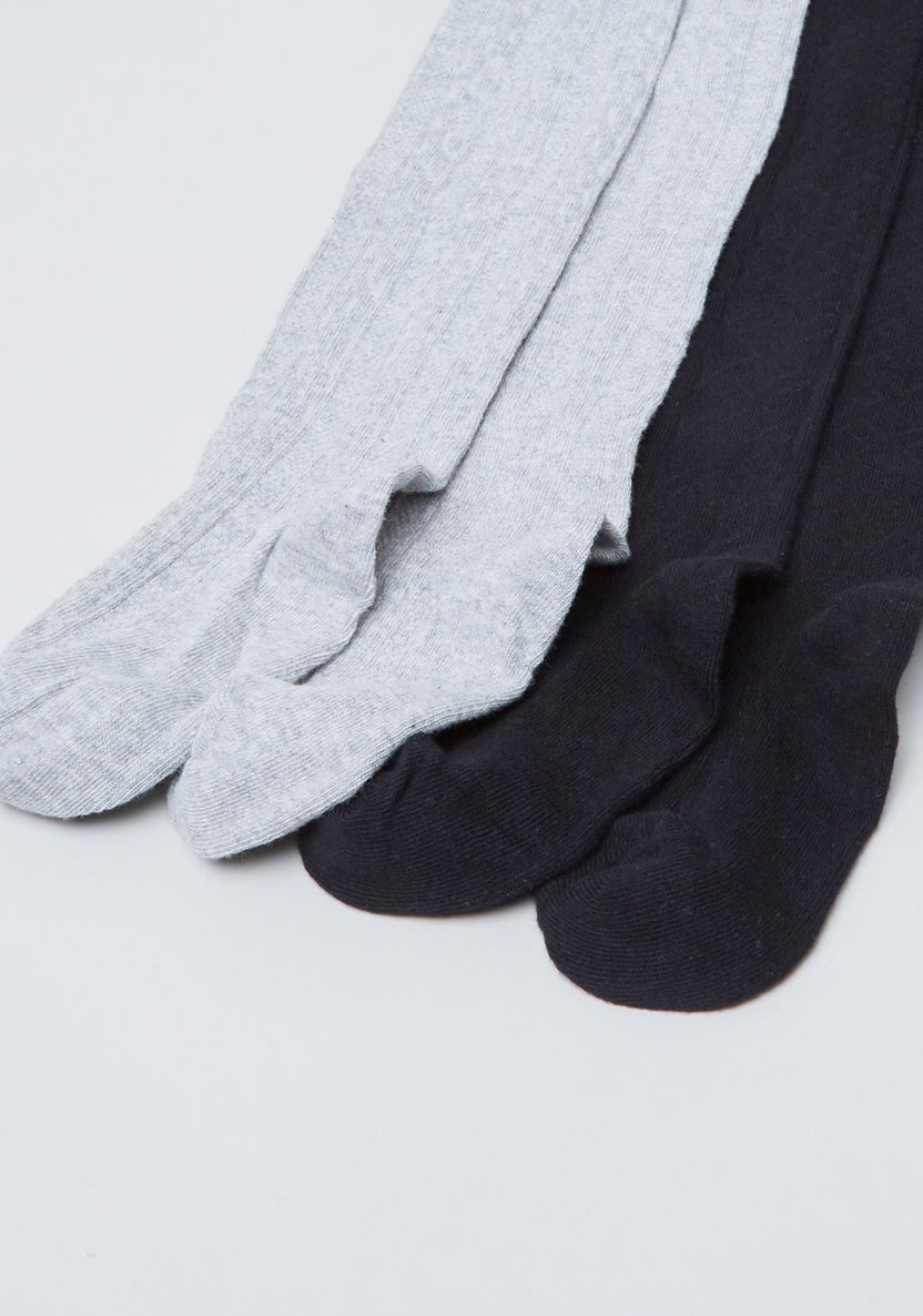Juniors Textured Tights - Set of 2-Socks-image-2
