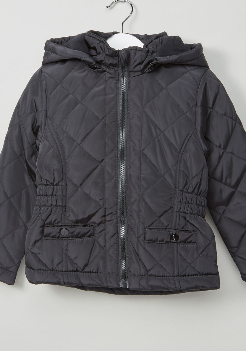 Juniors Padded Jacket with Front Pockets and Hood-Coats and Jackets-image-0