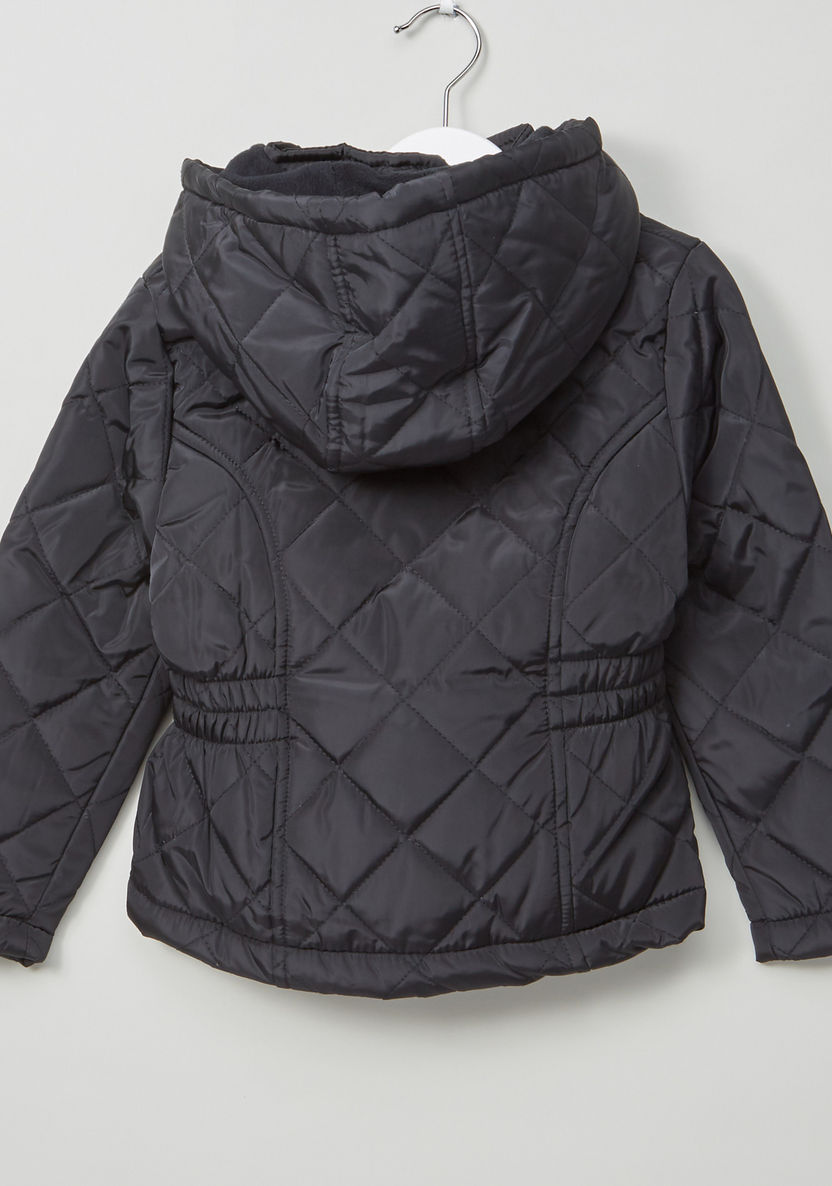 Juniors Padded Jacket with Front Pockets and Hood-Coats and Jackets-image-2