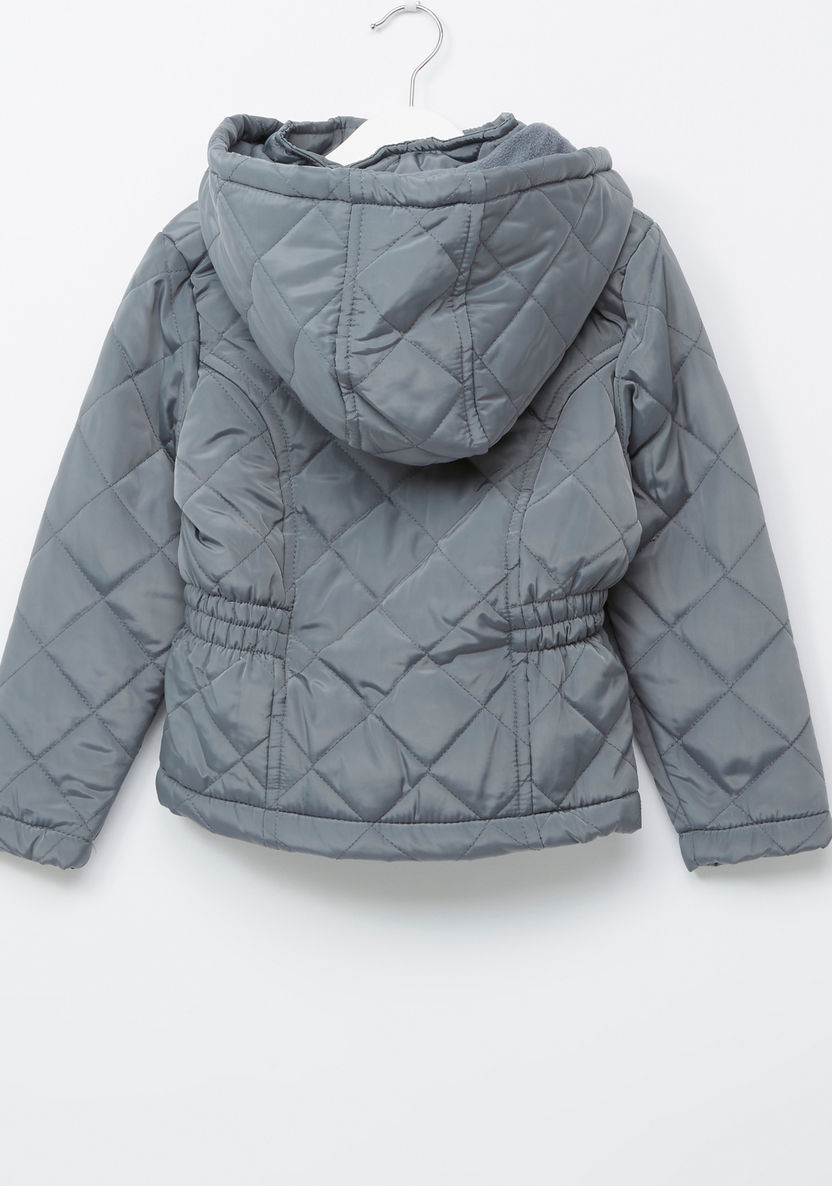 Juniors Padded Jacket with Front Pockets and Hood-Coats and Jackets-image-2