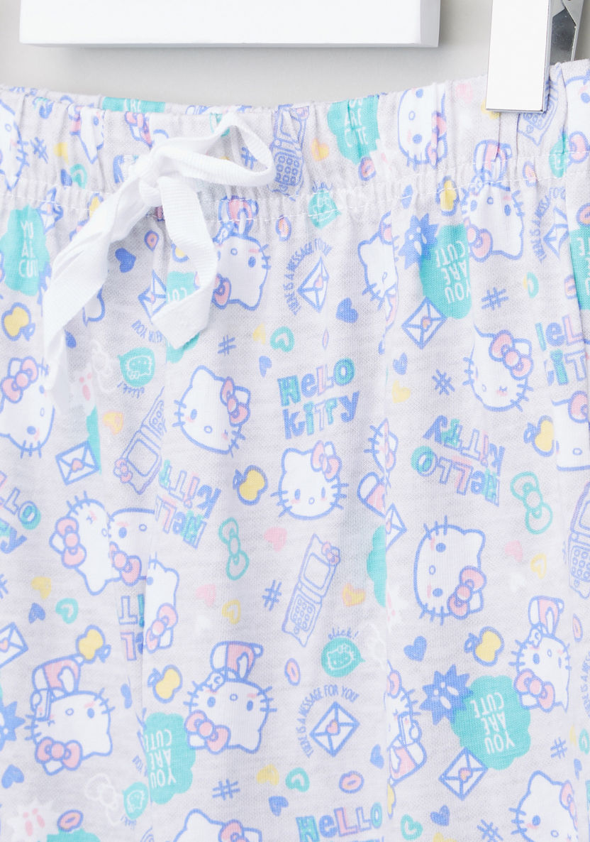 Hello Kitty Printed 4-Piece Clothing Set-Nightwear-image-4