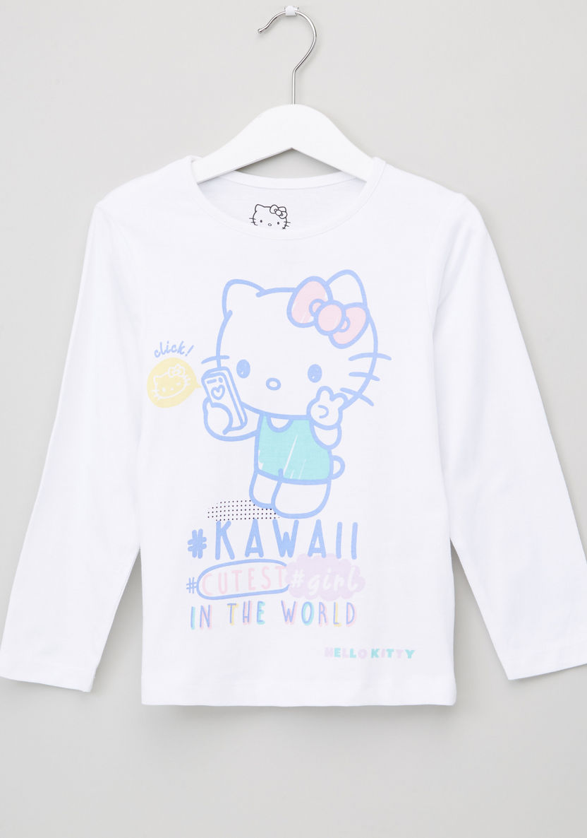 Hello Kitty Printed 4-Piece Clothing Set-Nightwear-image-5