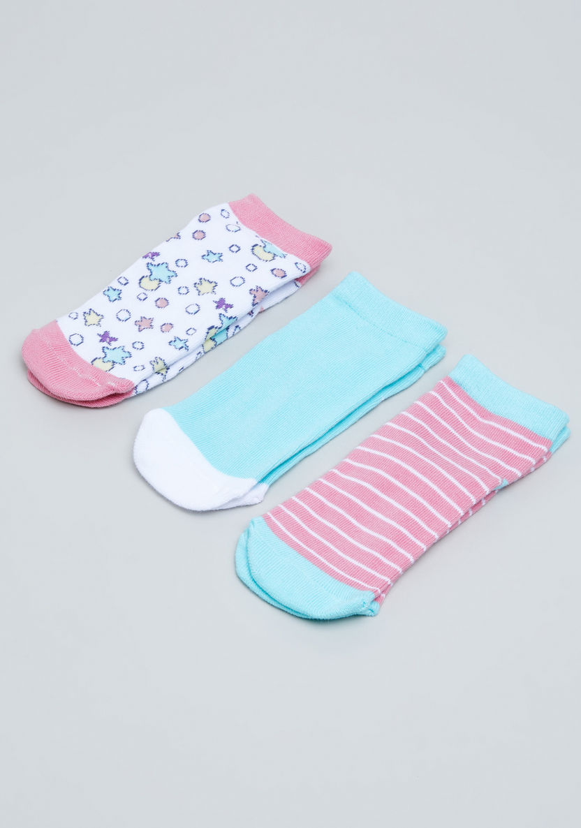 Little Twin Stars Trainer Liner Socks - Set of 3-Socks-image-0
