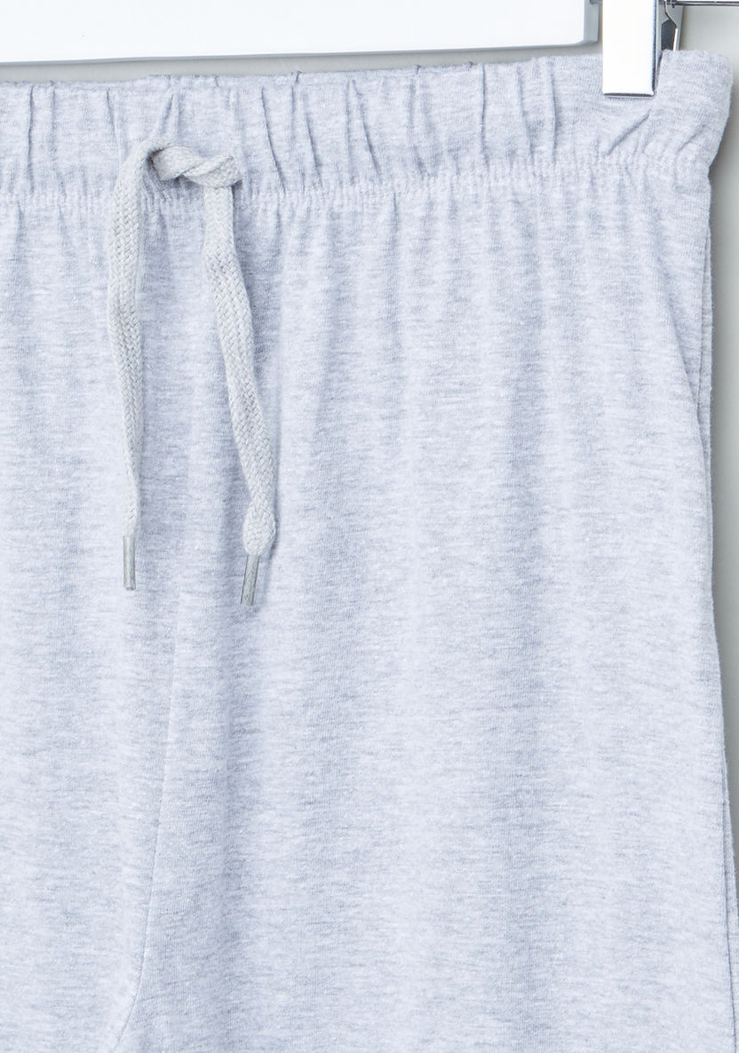 Juniors Printed T-shirt and Pyjamas - Set of 2-Nightwear-image-4